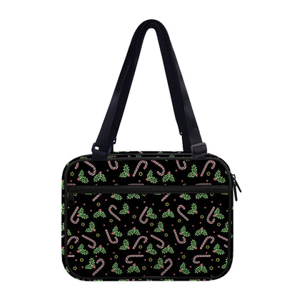 Lights Christmas Pattern Print Double Strap Bible Bag