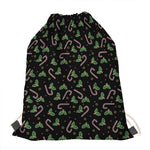 Lights Christmas Pattern Print Drawstring Bag