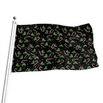 Lights Christmas Pattern Print Flag