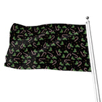 Lights Christmas Pattern Print Flag