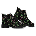 Lights Christmas Pattern Print Flat Ankle Boots