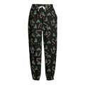 Lights Christmas Pattern Print Fleece Lined Knit Pants