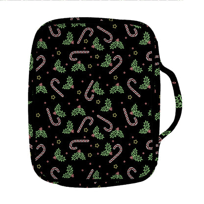 Lights Christmas Pattern Print Front Pocket Bible Bag
