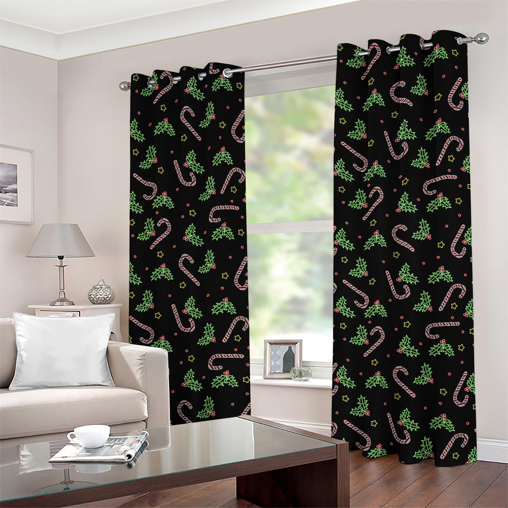Lights Christmas Pattern Print Grommet Curtains