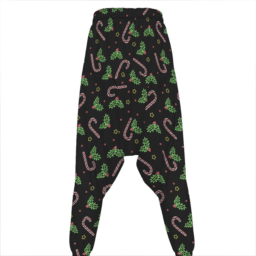 Lights Christmas Pattern Print Hammer Pants