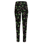 Lights Christmas Pattern Print High-Waisted Pocket Leggings