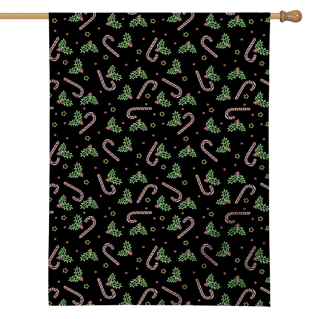 Lights Christmas Pattern Print House Flag