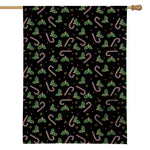 Lights Christmas Pattern Print House Flag