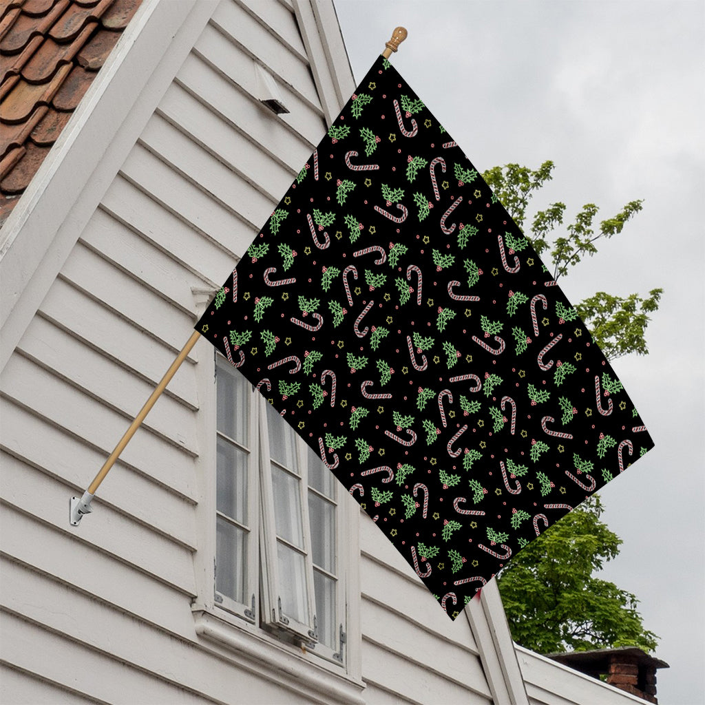 Lights Christmas Pattern Print House Flag