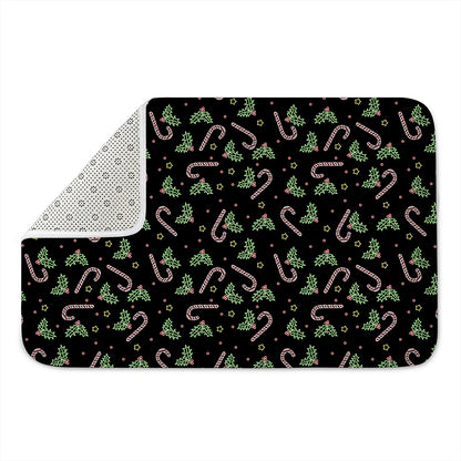 Lights Christmas Pattern Print Indoor Door Mat