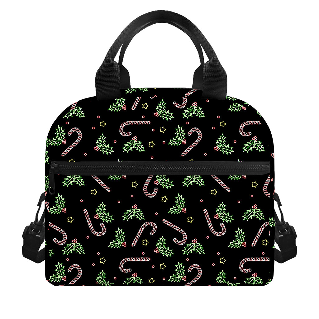 Lights Christmas Pattern Print Insulated Lunch Bag