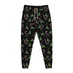 Lights Christmas Pattern Print Jogger Pants