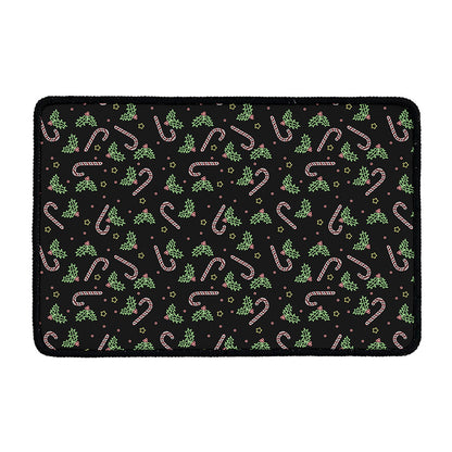 Lights Christmas Pattern Print Kitchen Mat