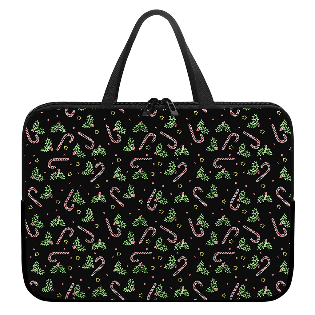 Lights Christmas Pattern Print Laptop Sleeve With Handle