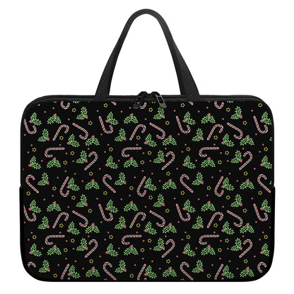 Lights Christmas Pattern Print Laptop Sleeve With Handle