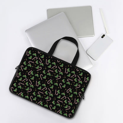 Lights Christmas Pattern Print Laptop Sleeve With Handle