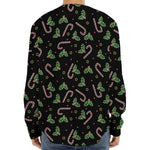 Lights Christmas Pattern Print Long Sleeve Baseball Jersey