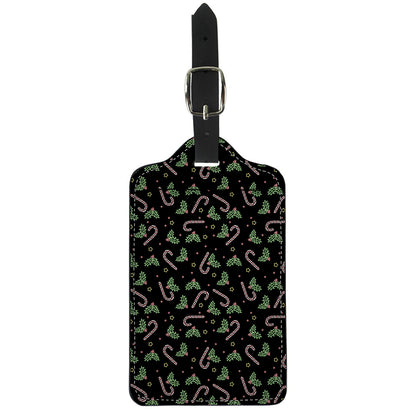 Lights Christmas Pattern Print Luggage Tag