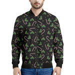 Lights Christmas Pattern Print Men's Bomber Jacket