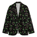 Lights Christmas Pattern Print Men's Cotton Blazer