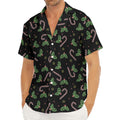 Lights Christmas Pattern Print Men's Deep V-Neck Shirt