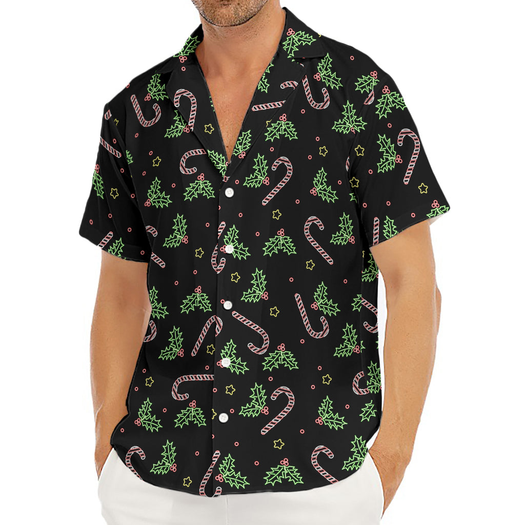 Lights Christmas Pattern Print Men's Deep V-Neck Shirt