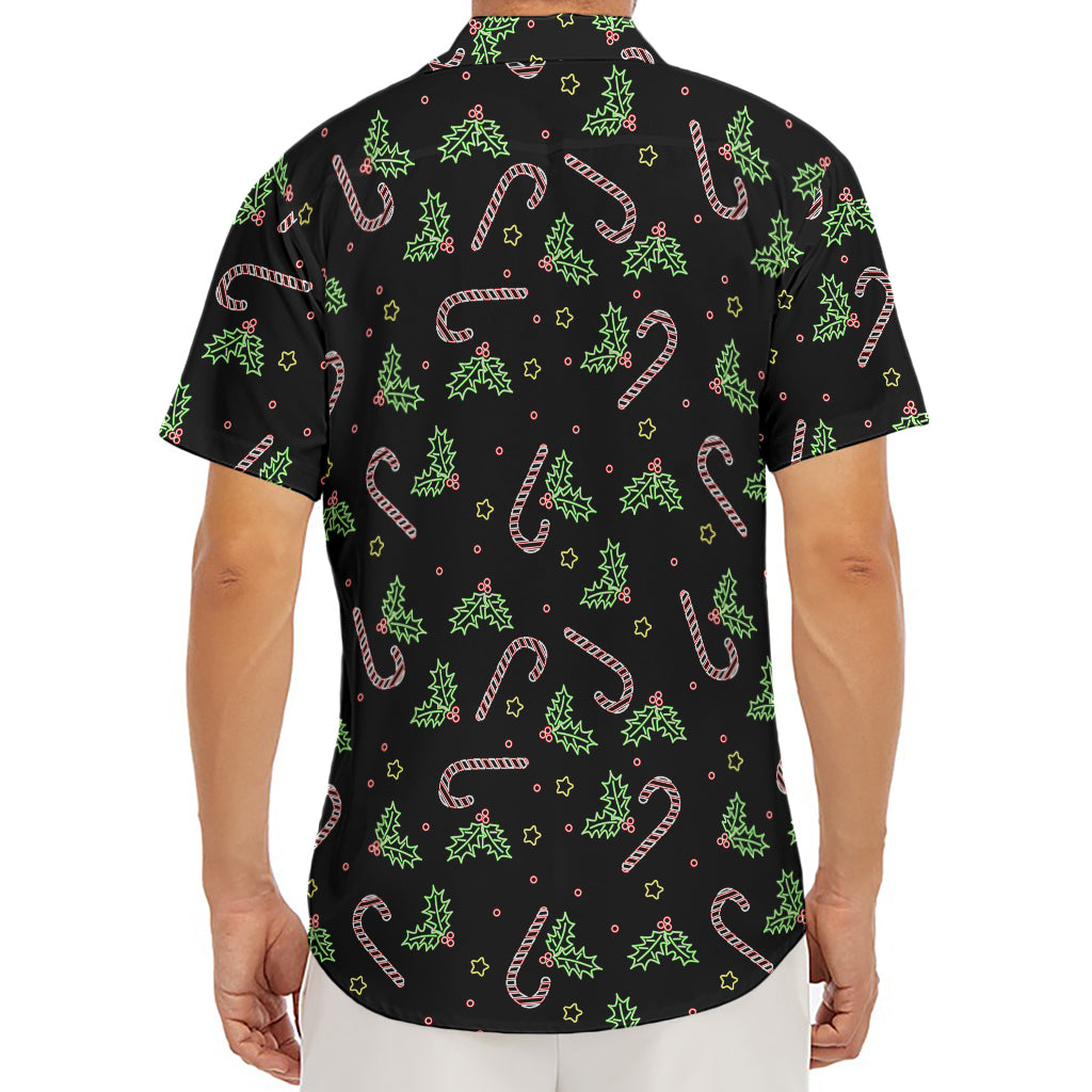 Lights Christmas Pattern Print Men's Deep V-Neck Shirt