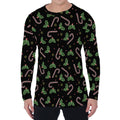 Lights Christmas Pattern Print Men's Long Sleeve T-Shirt