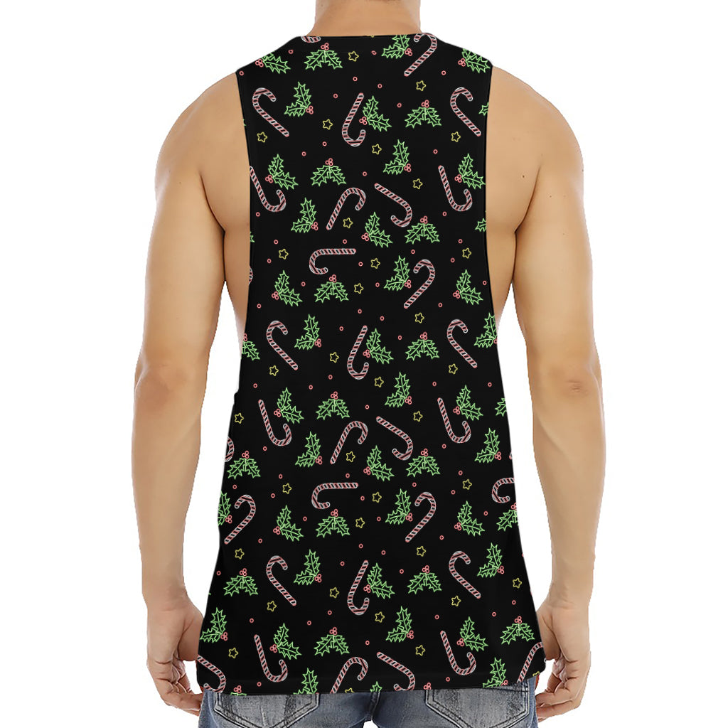 Lights Christmas Pattern Print Men's Muscle Tank Top