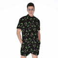 Lights Christmas Pattern Print Men's Romper