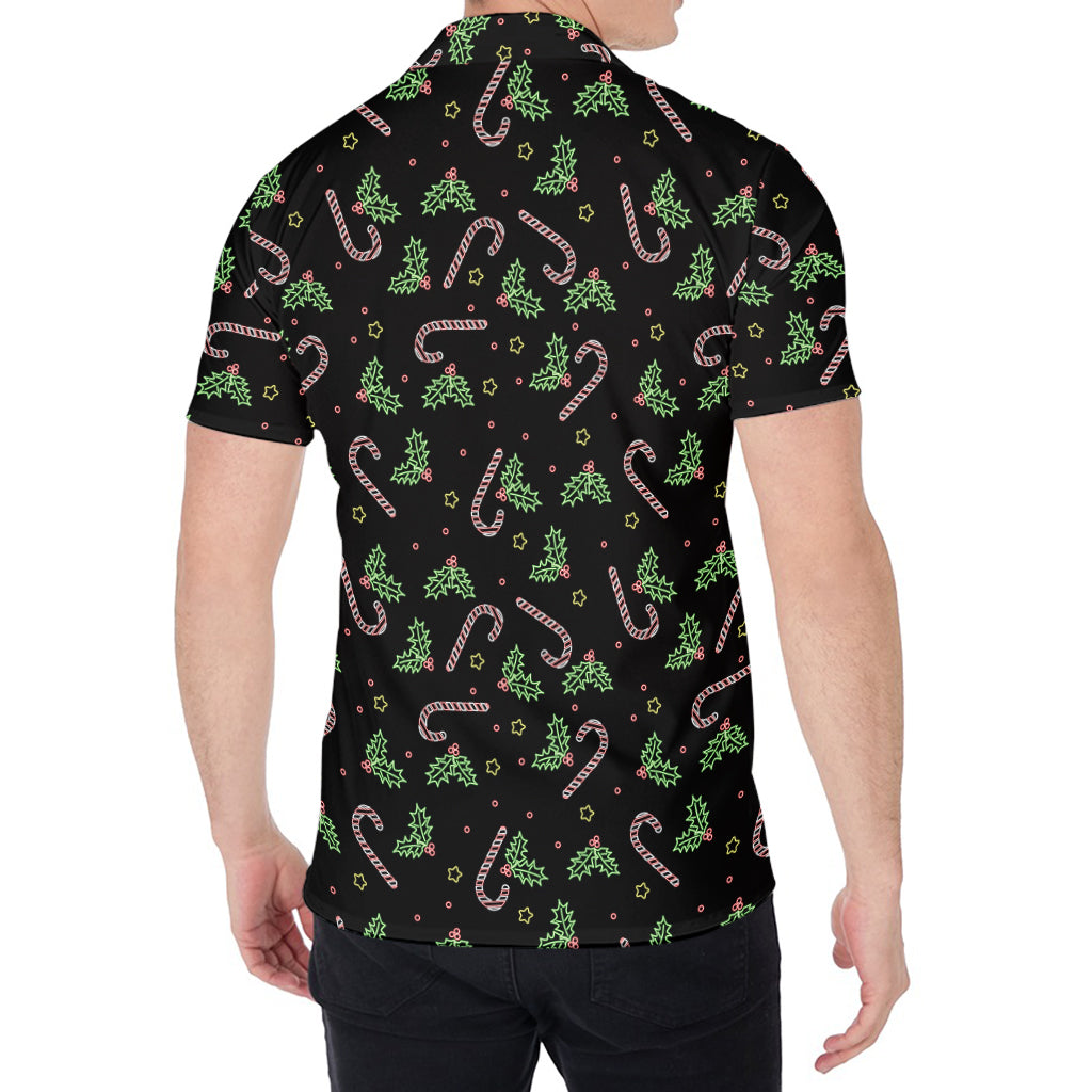 Lights Christmas Pattern Print Men's Shirt