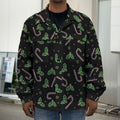 Lights Christmas Pattern Print Men's Shirt Jacket