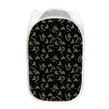 Lights Christmas Pattern Print Mesh Laundry Hamper
