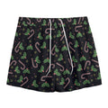 Lights Christmas Pattern Print Mesh Shorts
