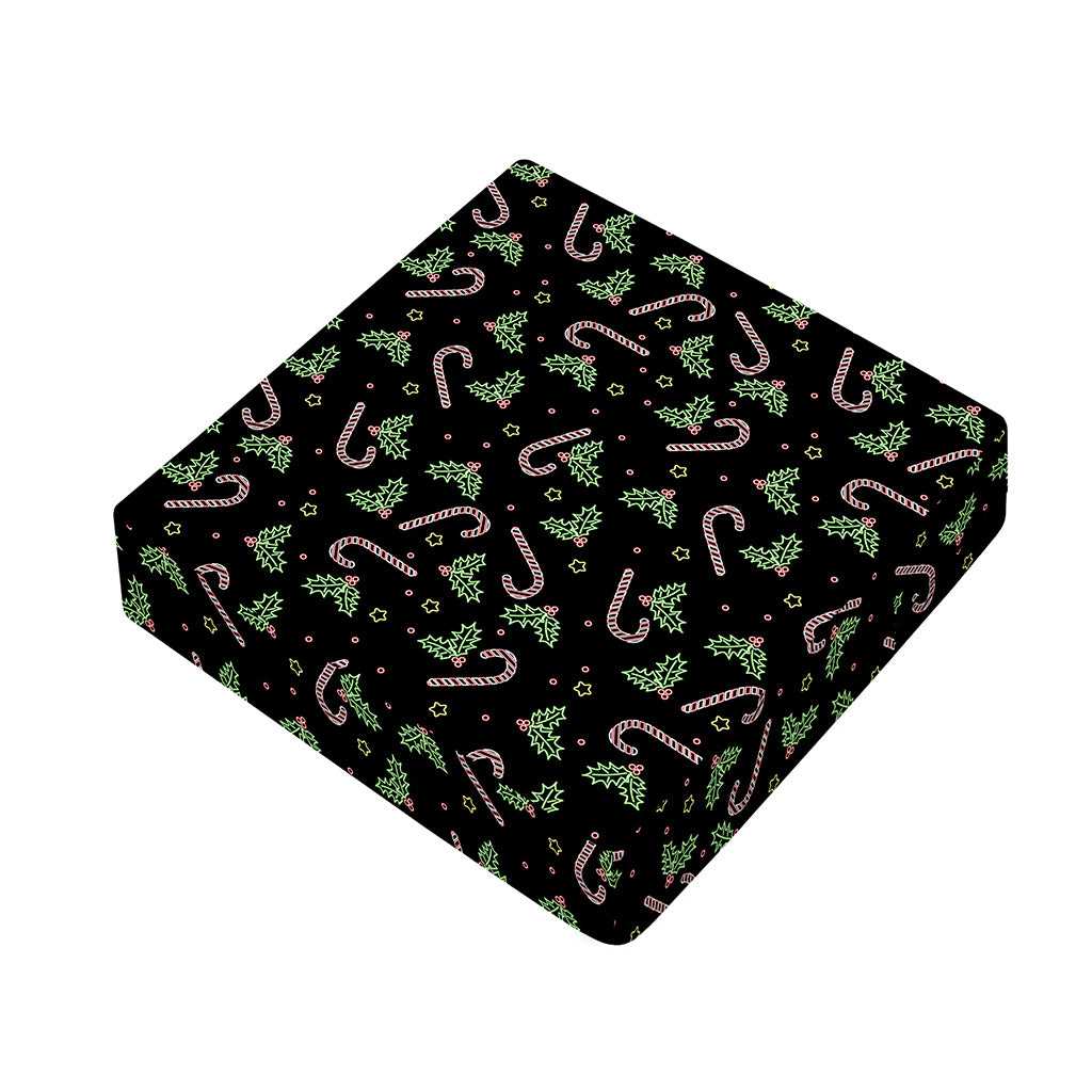 Lights Christmas Pattern Print Outdoor Seat Cushion Cover