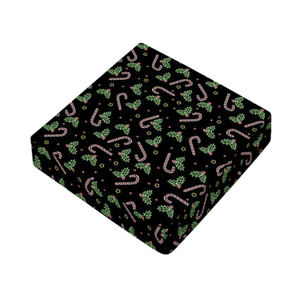 Lights Christmas Pattern Print Outdoor Seat Cushion Cover