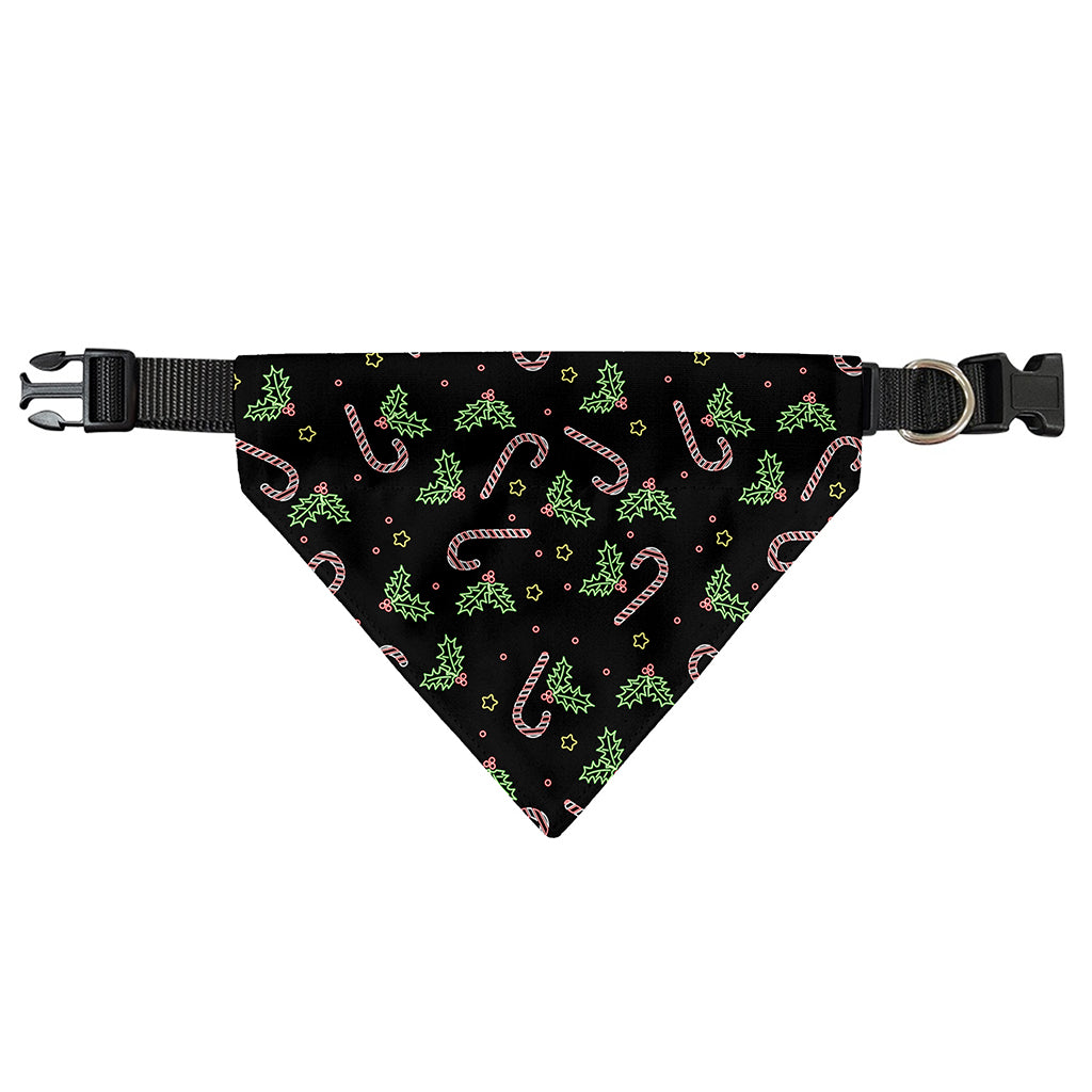 Lights Christmas Pattern Print Over The Collar Dog Bandana