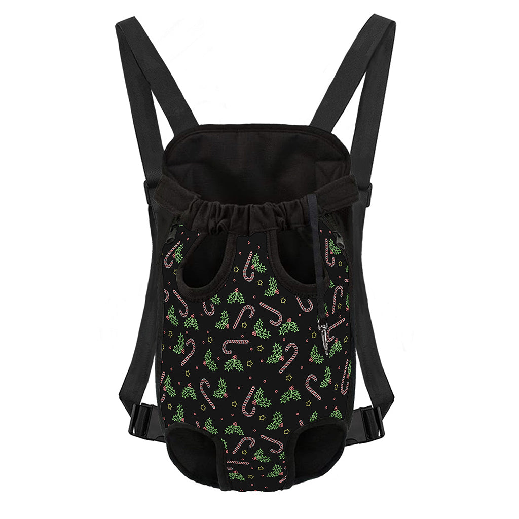 Lights Christmas Pattern Print Pet Carrier Backpack