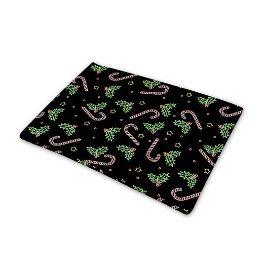 Lights Christmas Pattern Print Pet Cooling Mat Cover