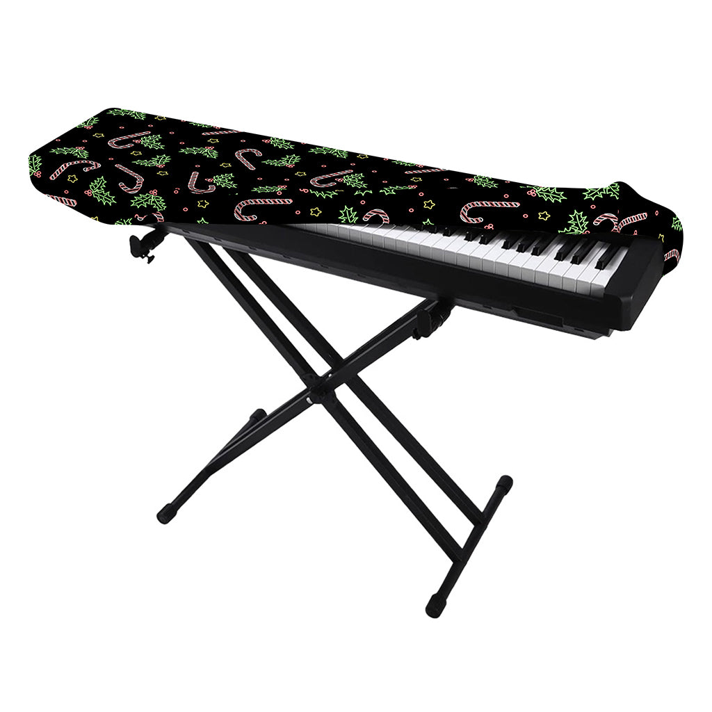 Lights Christmas Pattern Print Piano Keyboard Cover