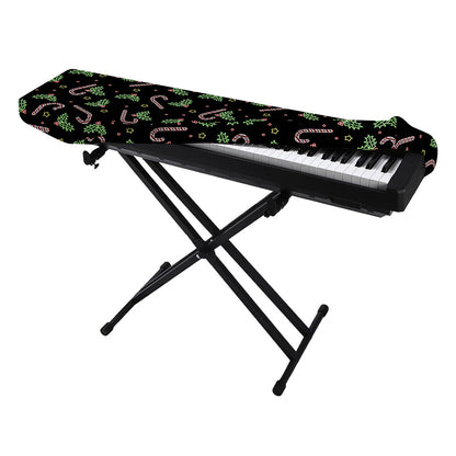 Lights Christmas Pattern Print Piano Keyboard Cover