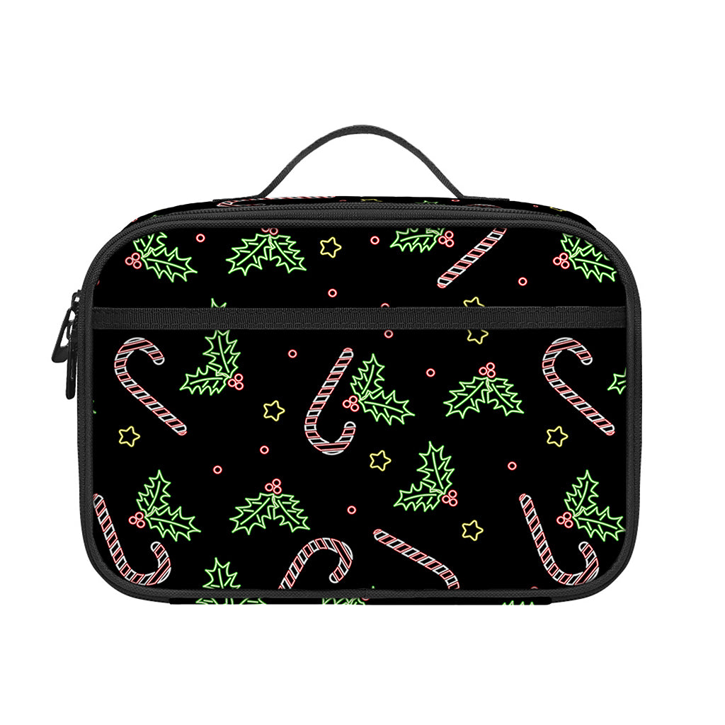 Lights Christmas Pattern Print Portable Lunch Bag