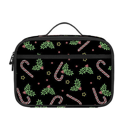Lights Christmas Pattern Print Portable Lunch Bag
