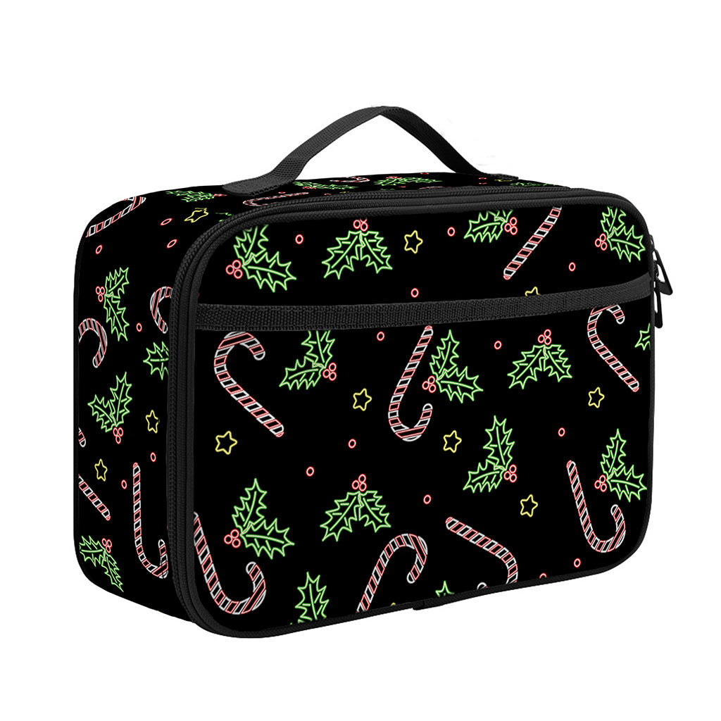 Lights Christmas Pattern Print Portable Lunch Bag