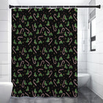 Lights Christmas Pattern Print Premium Shower Curtain