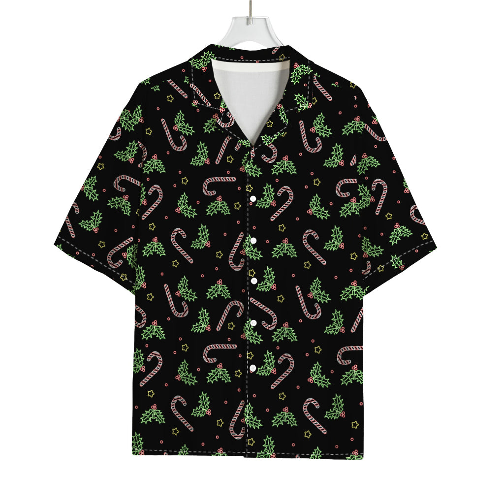 Lights Christmas Pattern Print Rayon Hawaiian Shirt