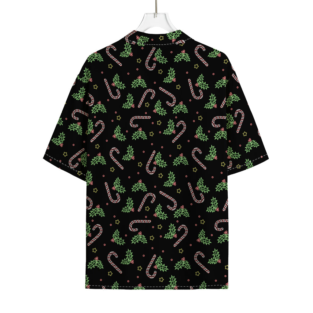 Lights Christmas Pattern Print Rayon Hawaiian Shirt