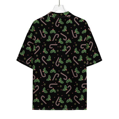 Lights Christmas Pattern Print Rayon Hawaiian Shirt