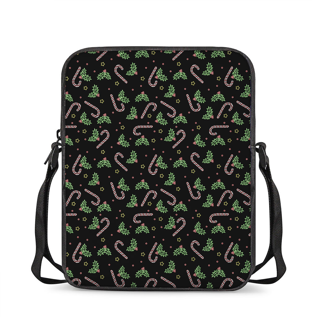 Lights Christmas Pattern Print Rectangular Crossbody Bag