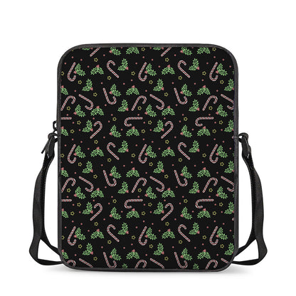 Lights Christmas Pattern Print Rectangular Crossbody Bag